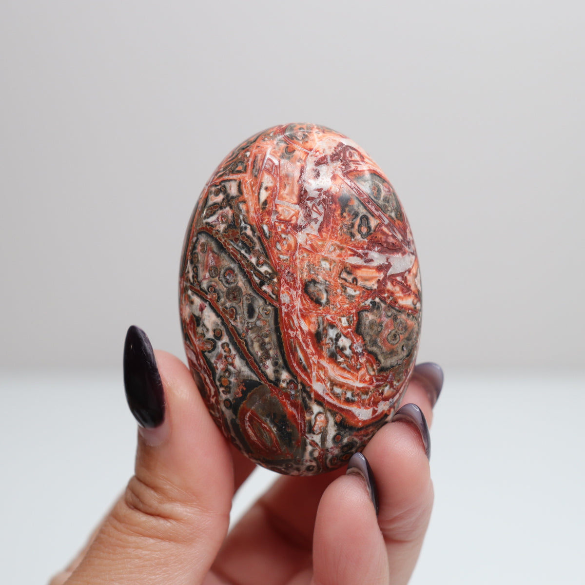 Leopard Skin Jasper Palm Stone | 32
