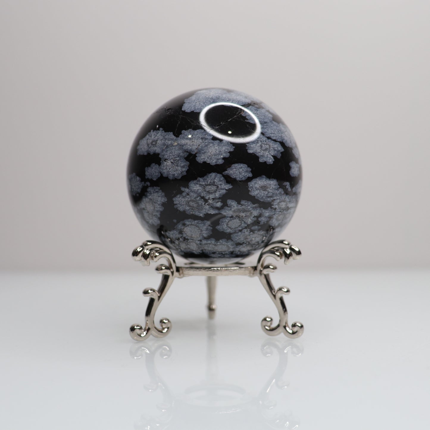 Snowflake Obsidian Sphere | 69
