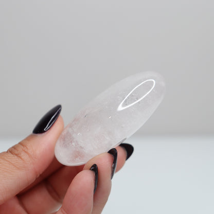 Clear Quartz Palm Stone 80