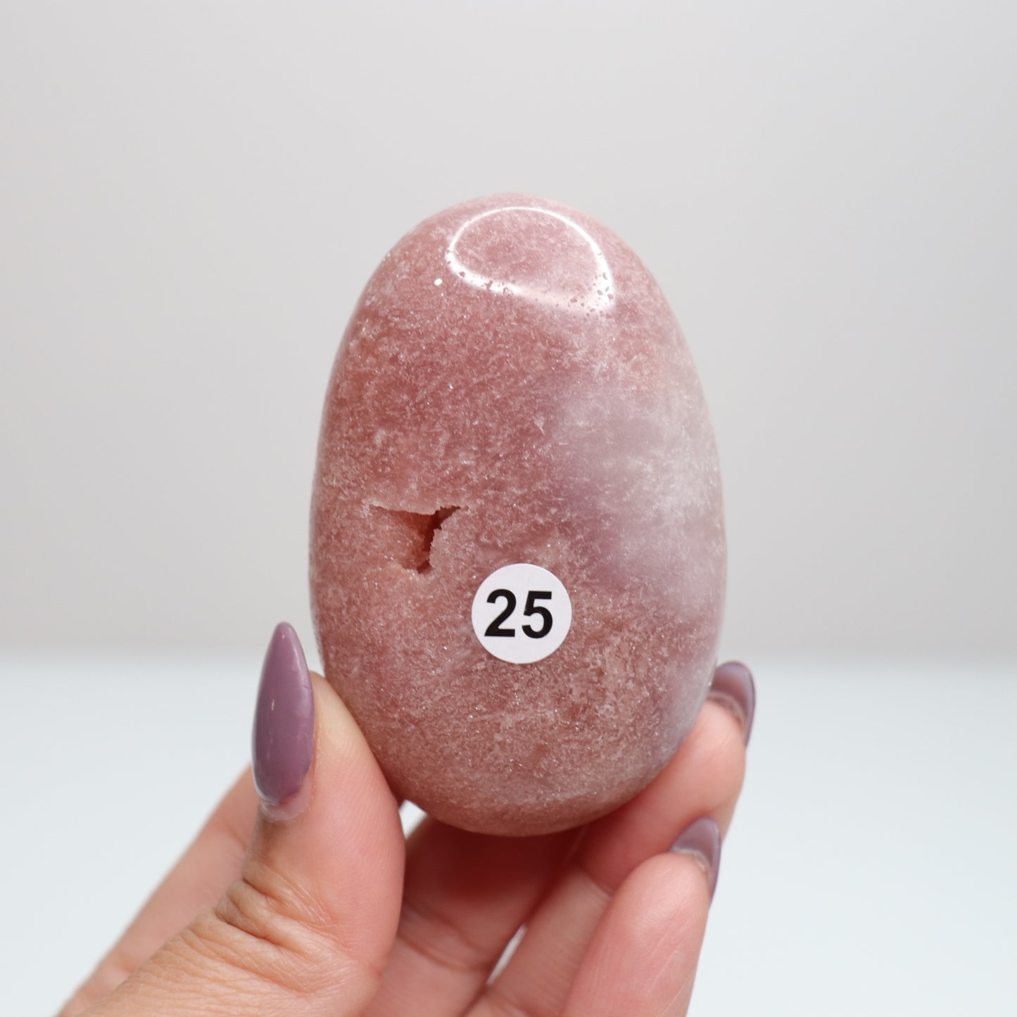 Pink Amethyst Palm Stone | 25