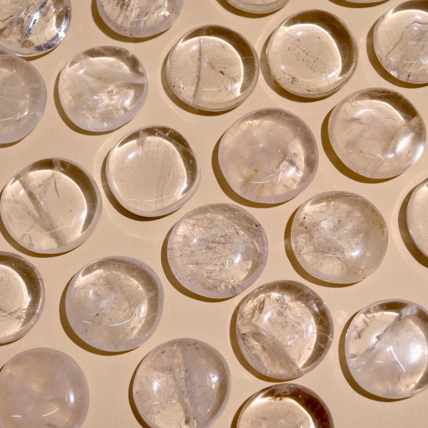 Clear Quartz Mini Flat Stones