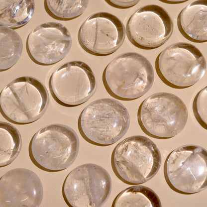 Clear Quartz Mini Flat Stones