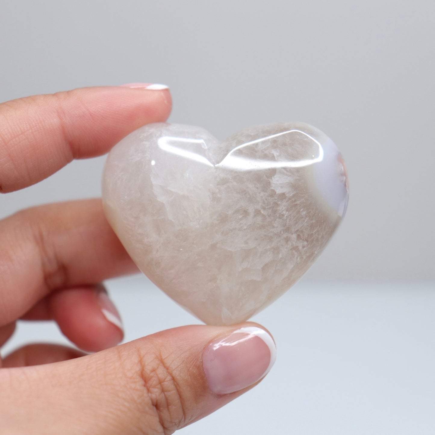 Flower Agate Heart | 38