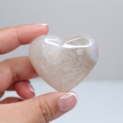 Flower Agate Heart | 38