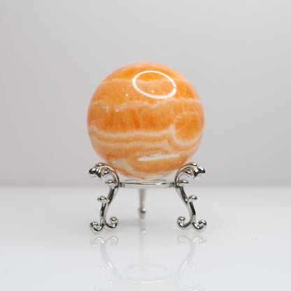 Orange Calcite Sphere | 7