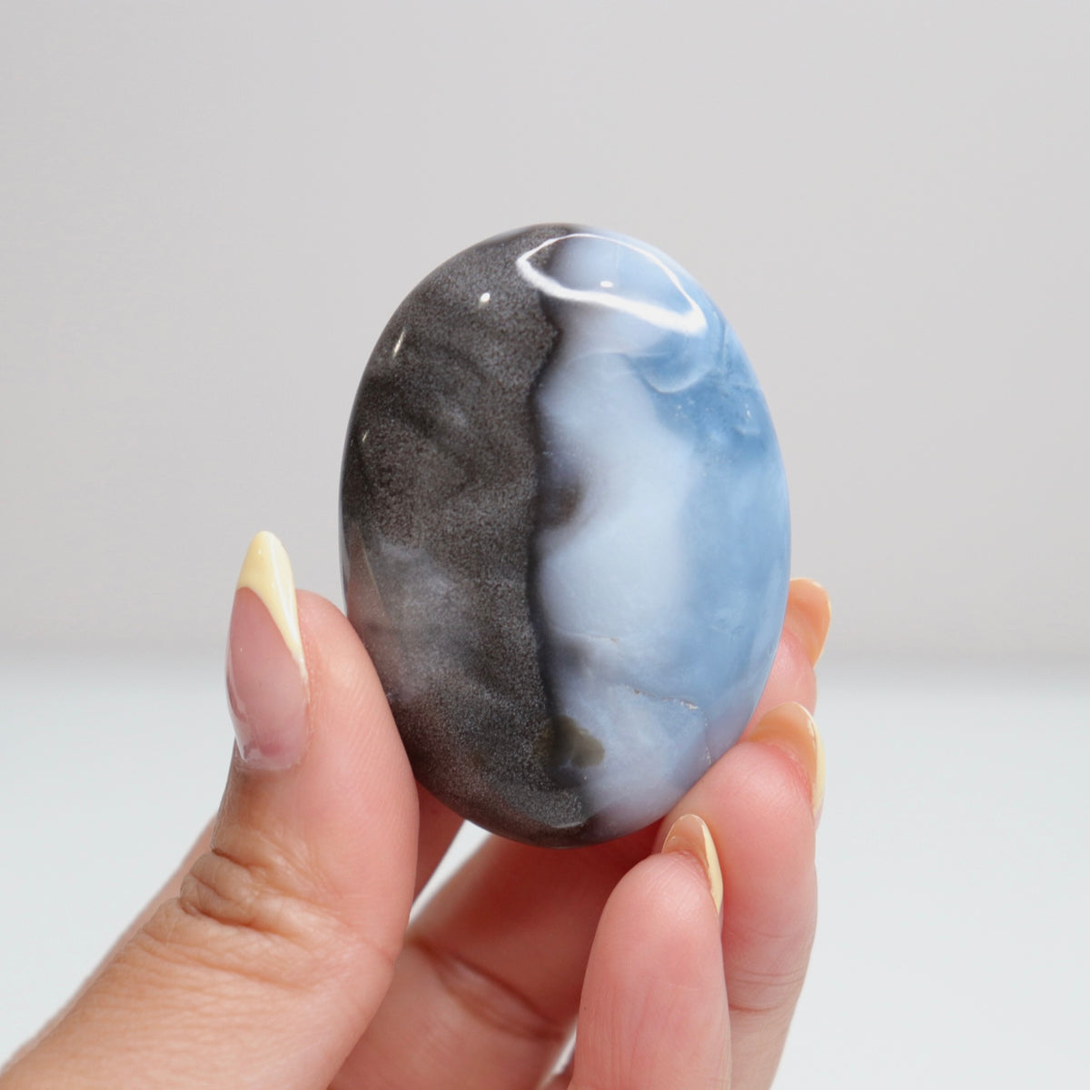 Blue Opal Palm Stone 7