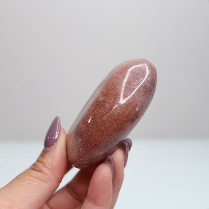 Pink Amethyst Palm Stone | 37