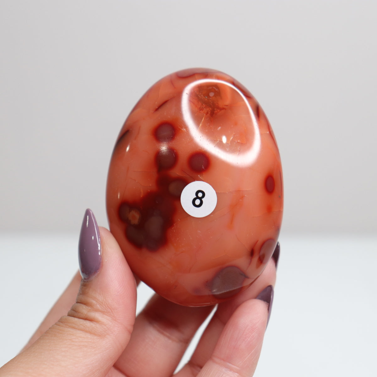 Carnelian Palm Stone 8