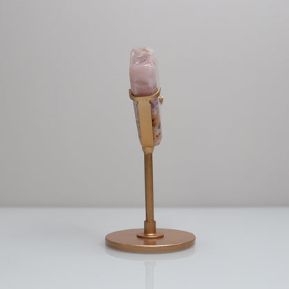 Flower Agate Heart w/ Stand | 3