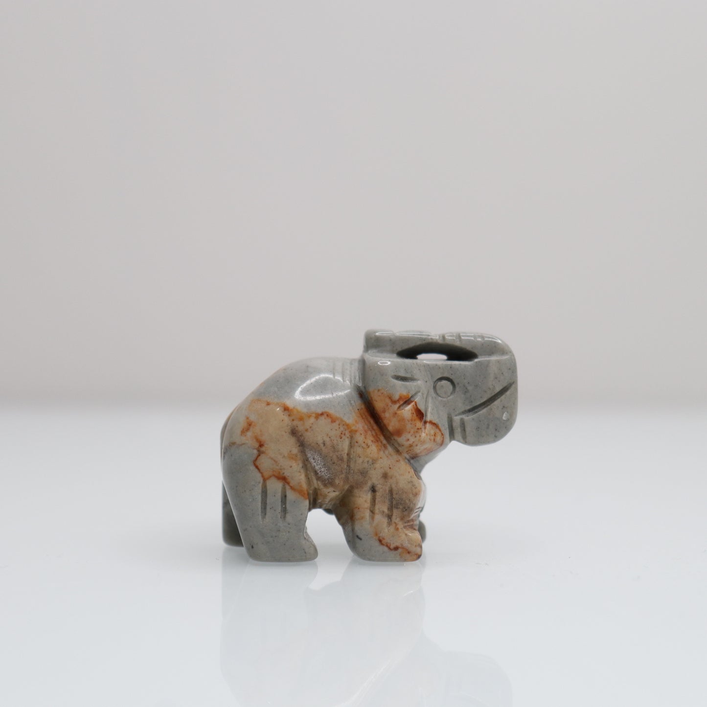 Polychrome Jasper Elephant | 8