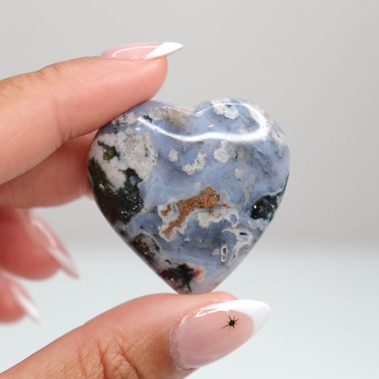 Ocean Jasper Heart | M