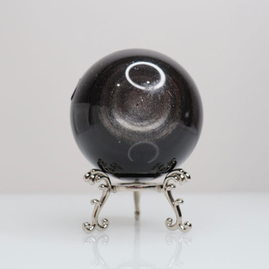 Silver Sheen Obsidian Sphere | C