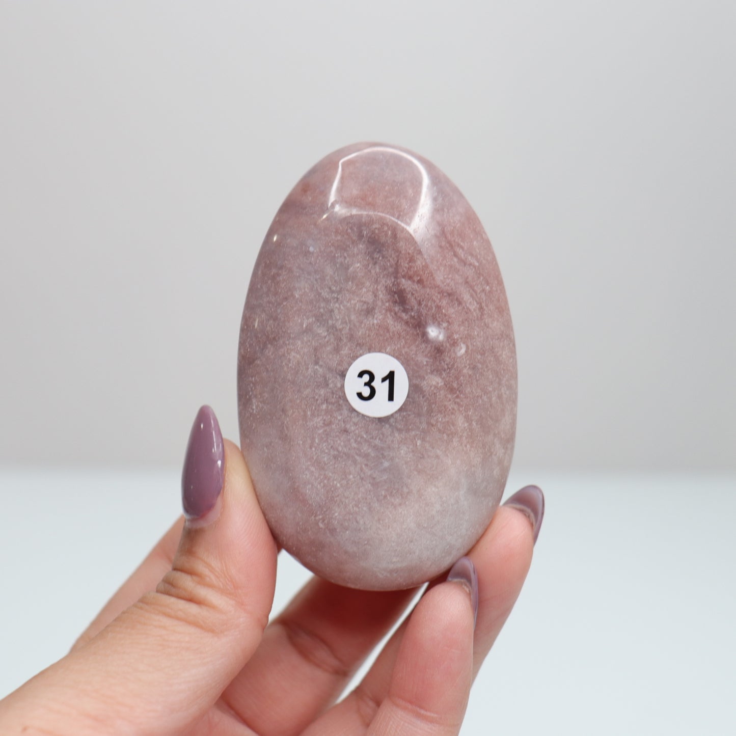 Pink Amethyst Palm Stone | 31