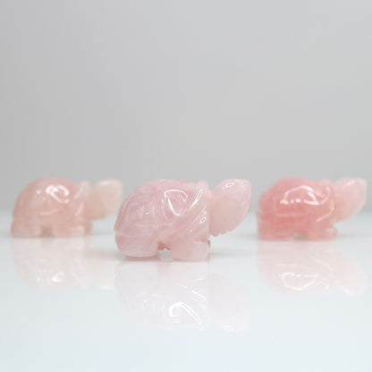 Rose Quartz Turtle | 2"