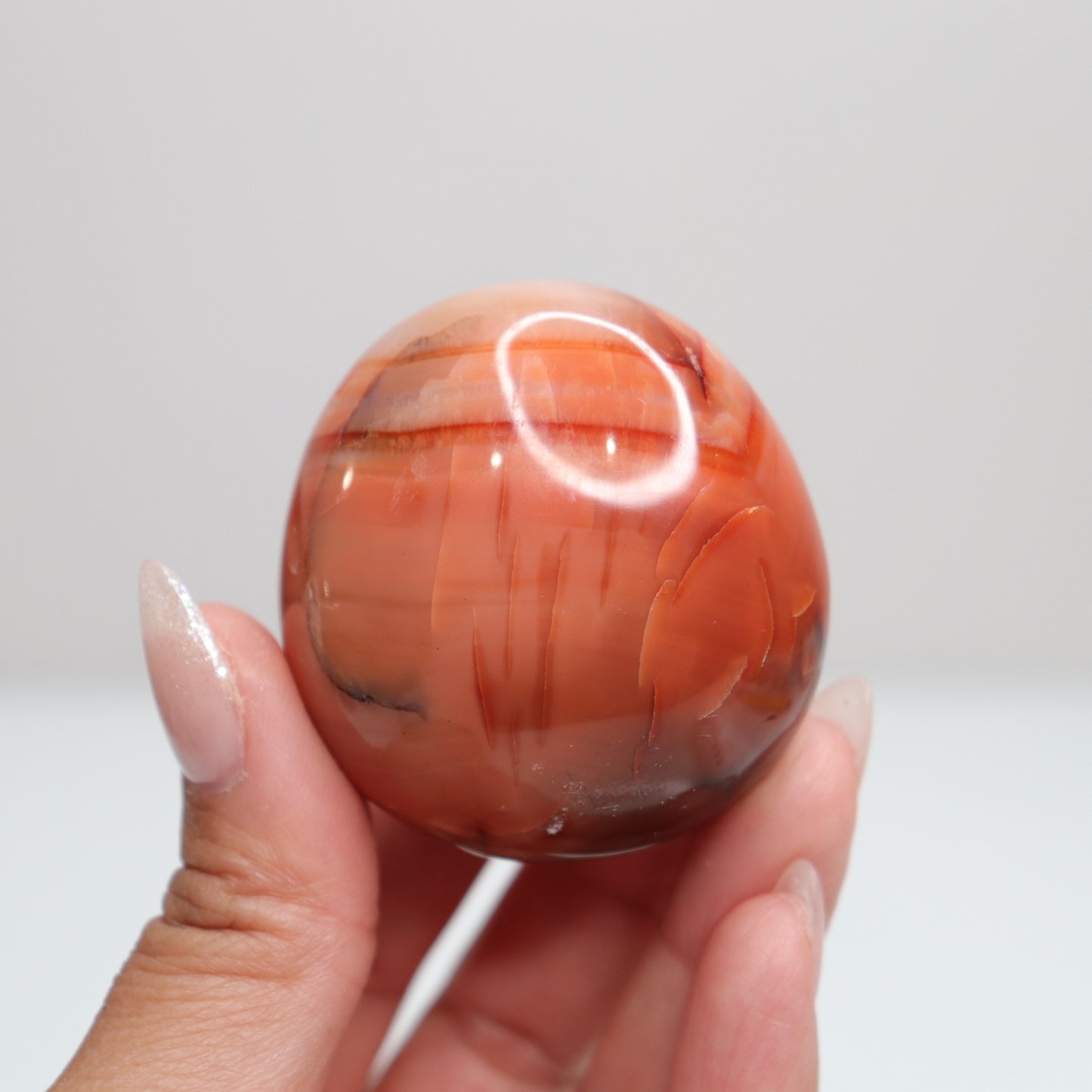 Carnelian Palm Stone 93