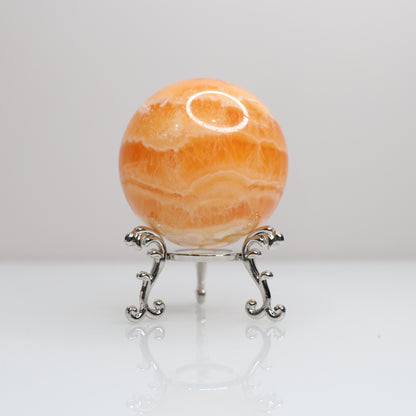 Orange Calcite Sphere | 5