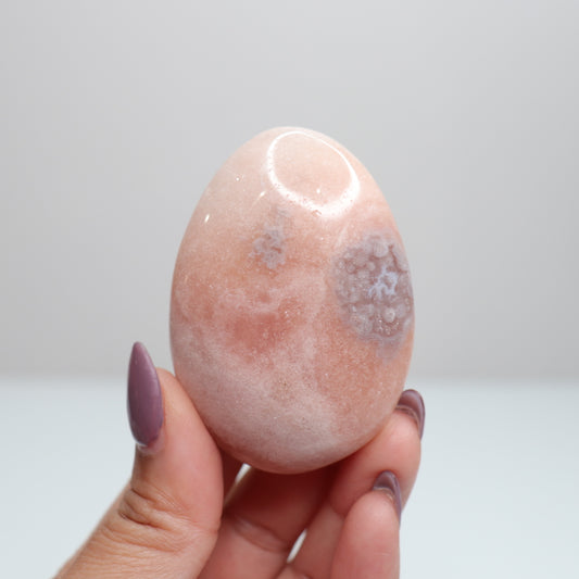 Pink Amethyst Palm Stone | 14