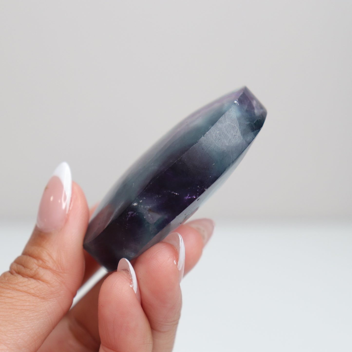 Fluorite Diamond Palm Stone 6