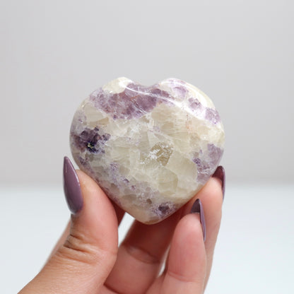 Fluorite & Calcite Heart 1