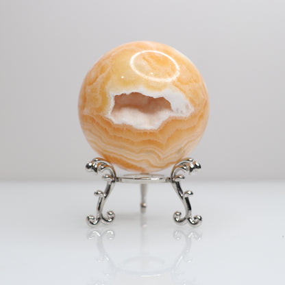 Orange Calcite Sphere | 1