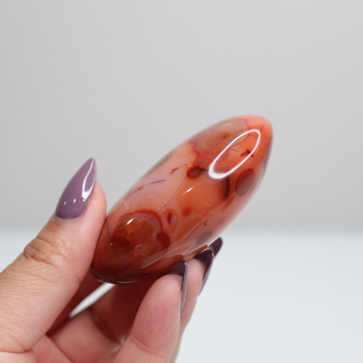 Carnelian Palm Stone 8