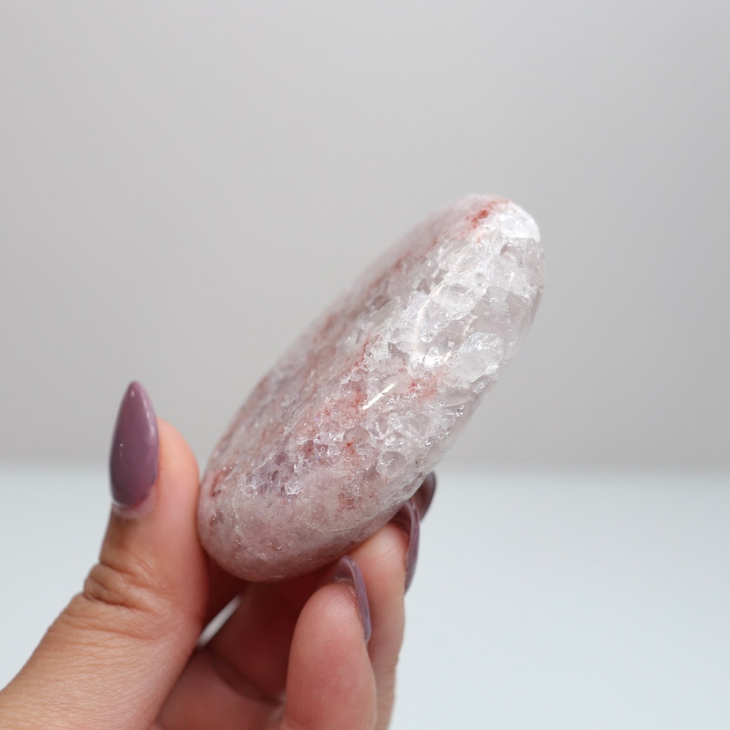 Pink Amethyst Palm Stone | 15