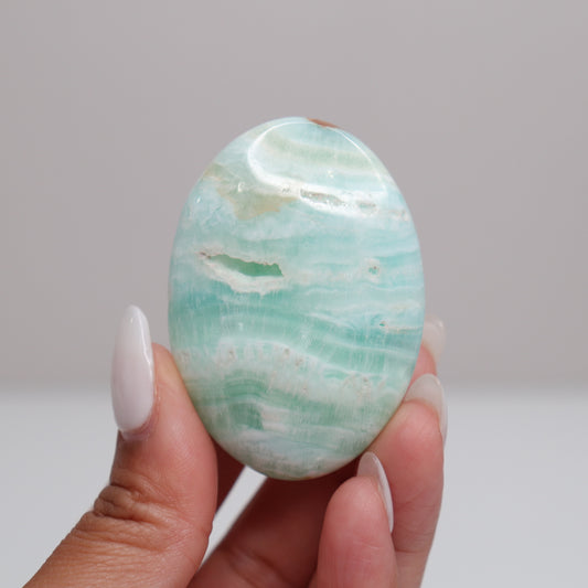 Caribbean Calcite Palm Stone | H
