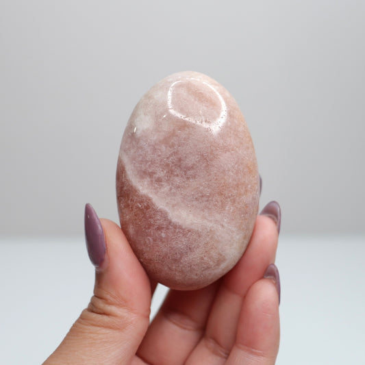 Pink Amethyst Palm Stone | 19