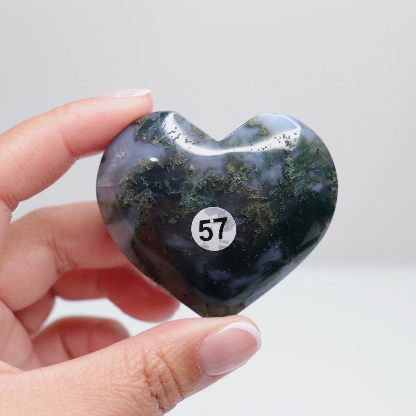 Moss Agate Heart | 57