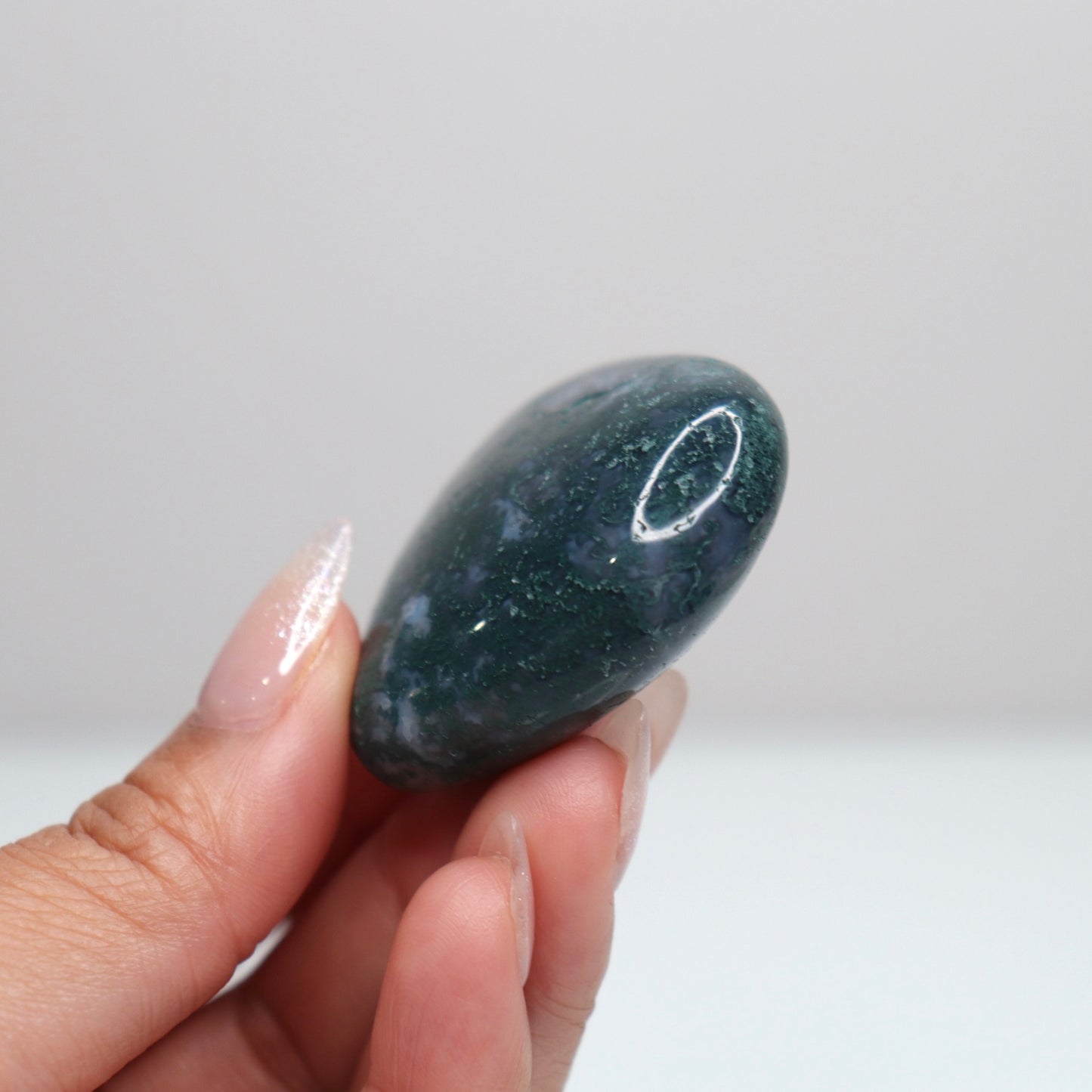 Moss Agate Heart | 58