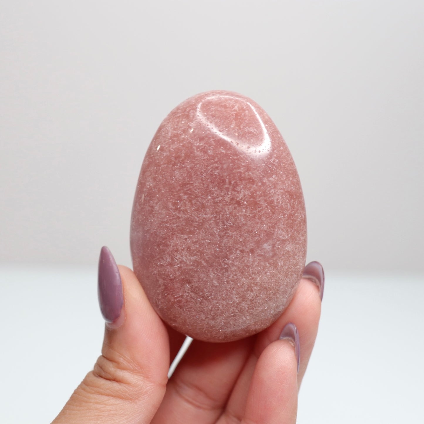 Pink Amethyst Palm Stone | 16