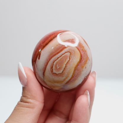 Polychrome Jasper Palm Stone | 14