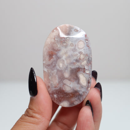 Flower Agate Palm Stone | 8