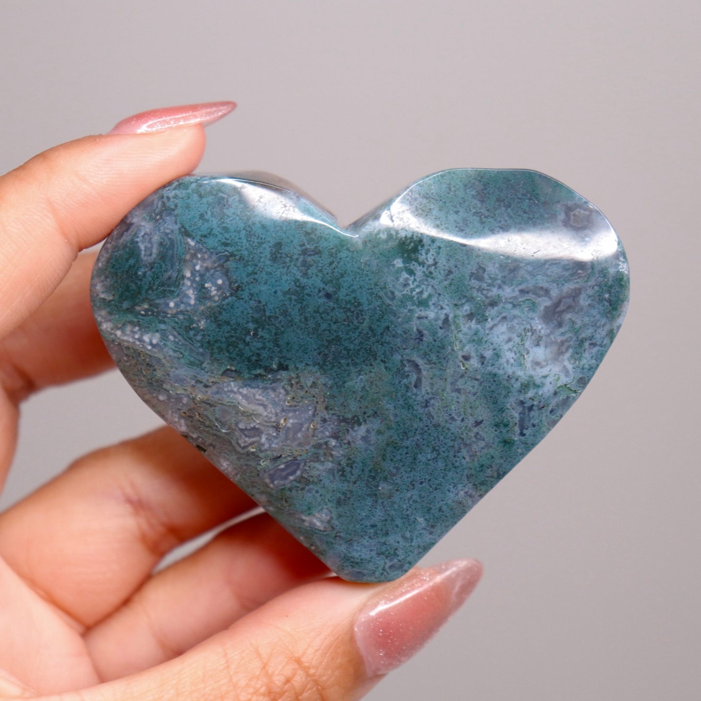Moss Agate Heart | 27