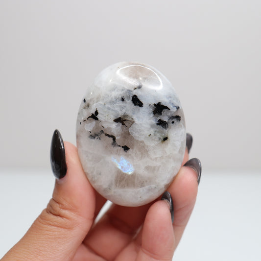Rainbow Moonstone Palm Stone 60