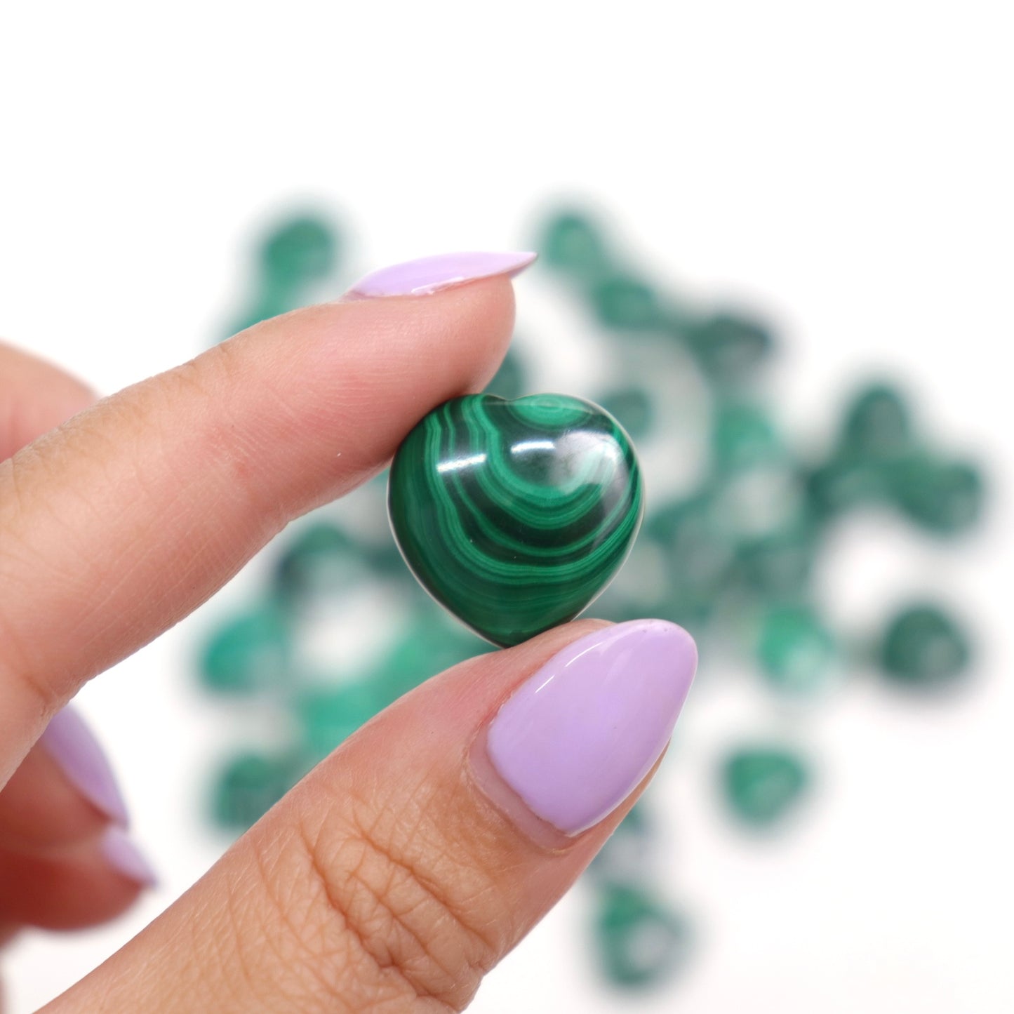 Malachite Mini Hearts