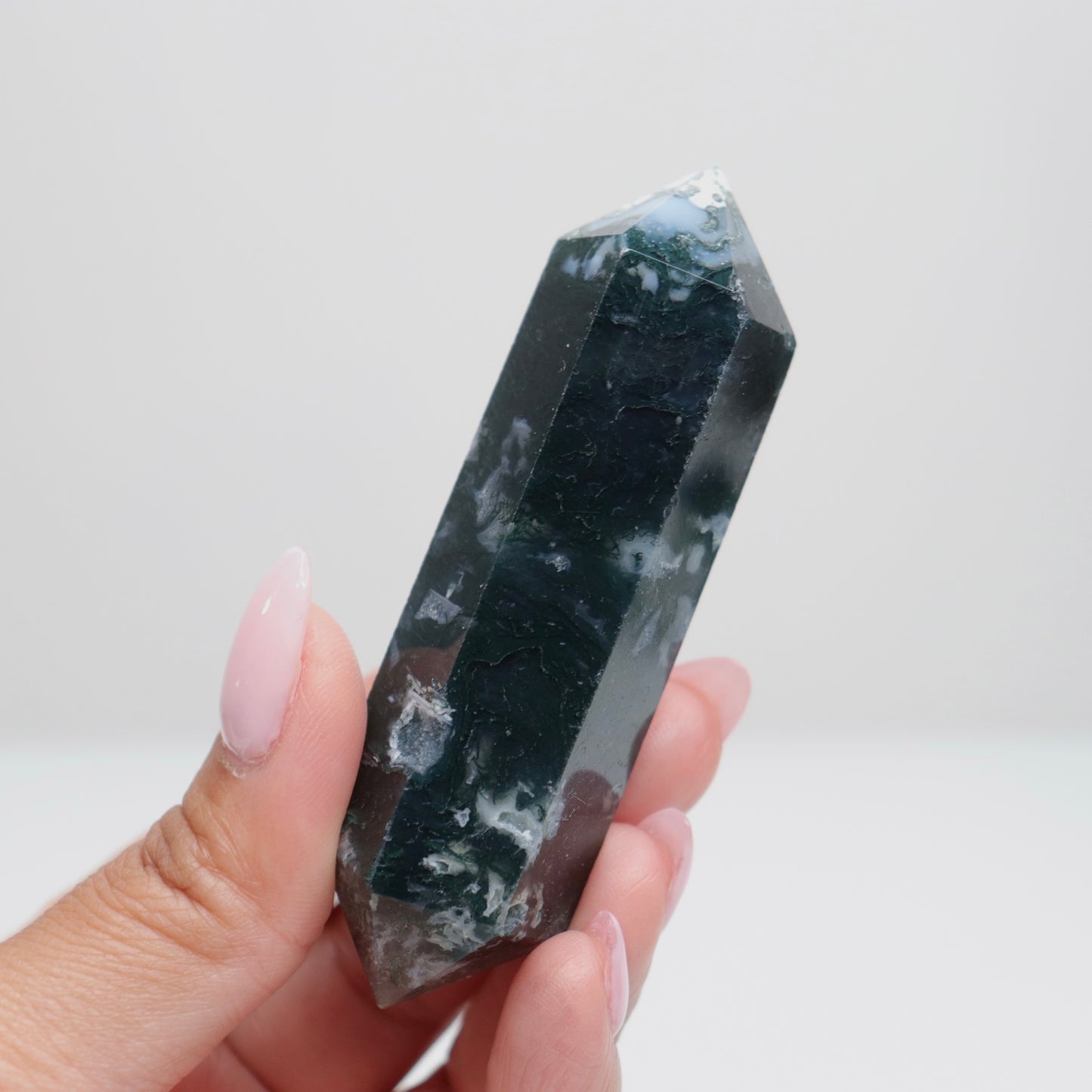 Moss Agate DT w/ Druzy | 3