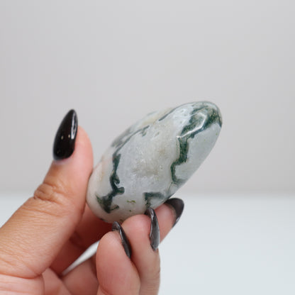Moss Agate Palm Stone 24