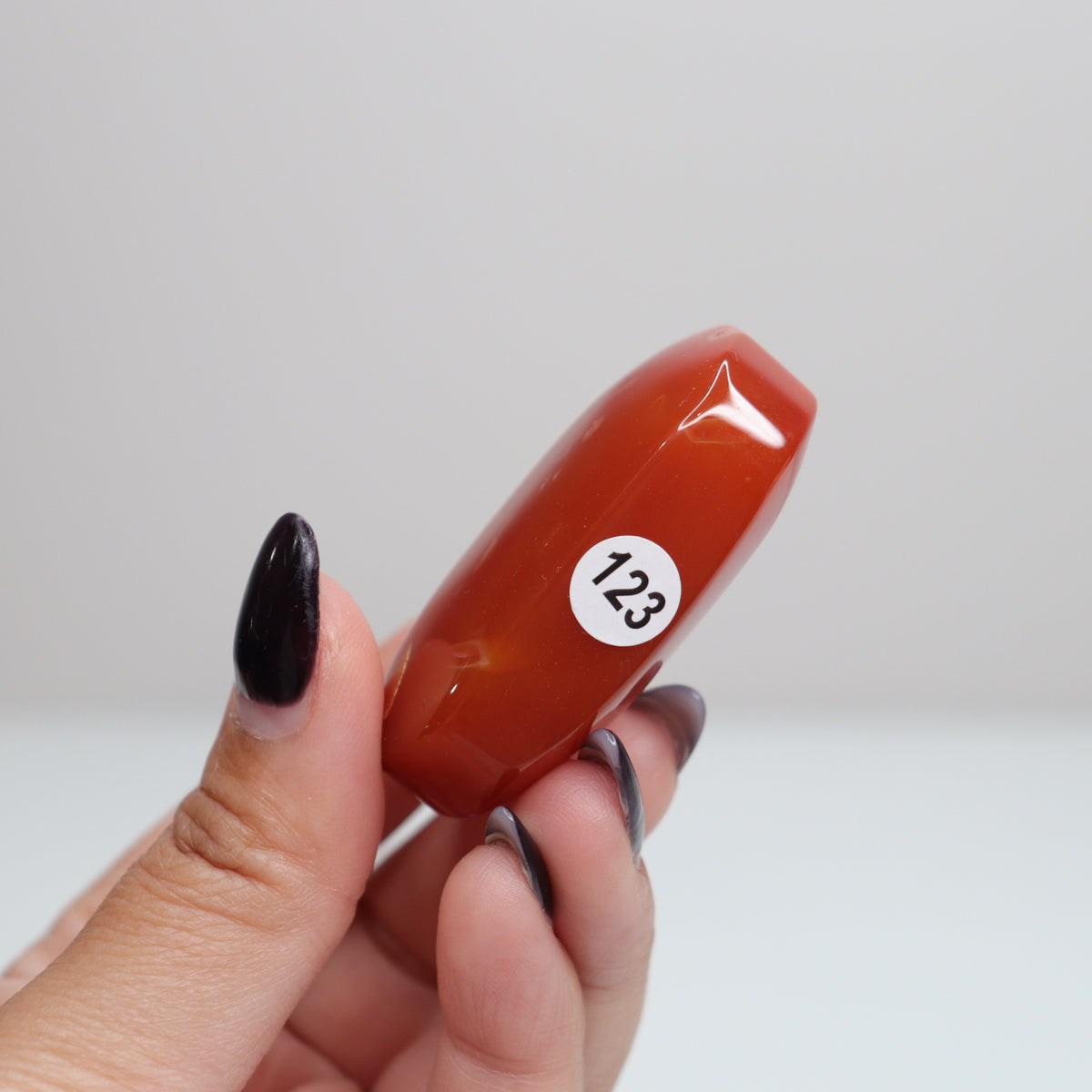 Carnelian Palm Stone | 123