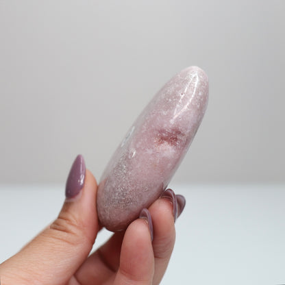 Pink Amethyst Palm Stone | 36