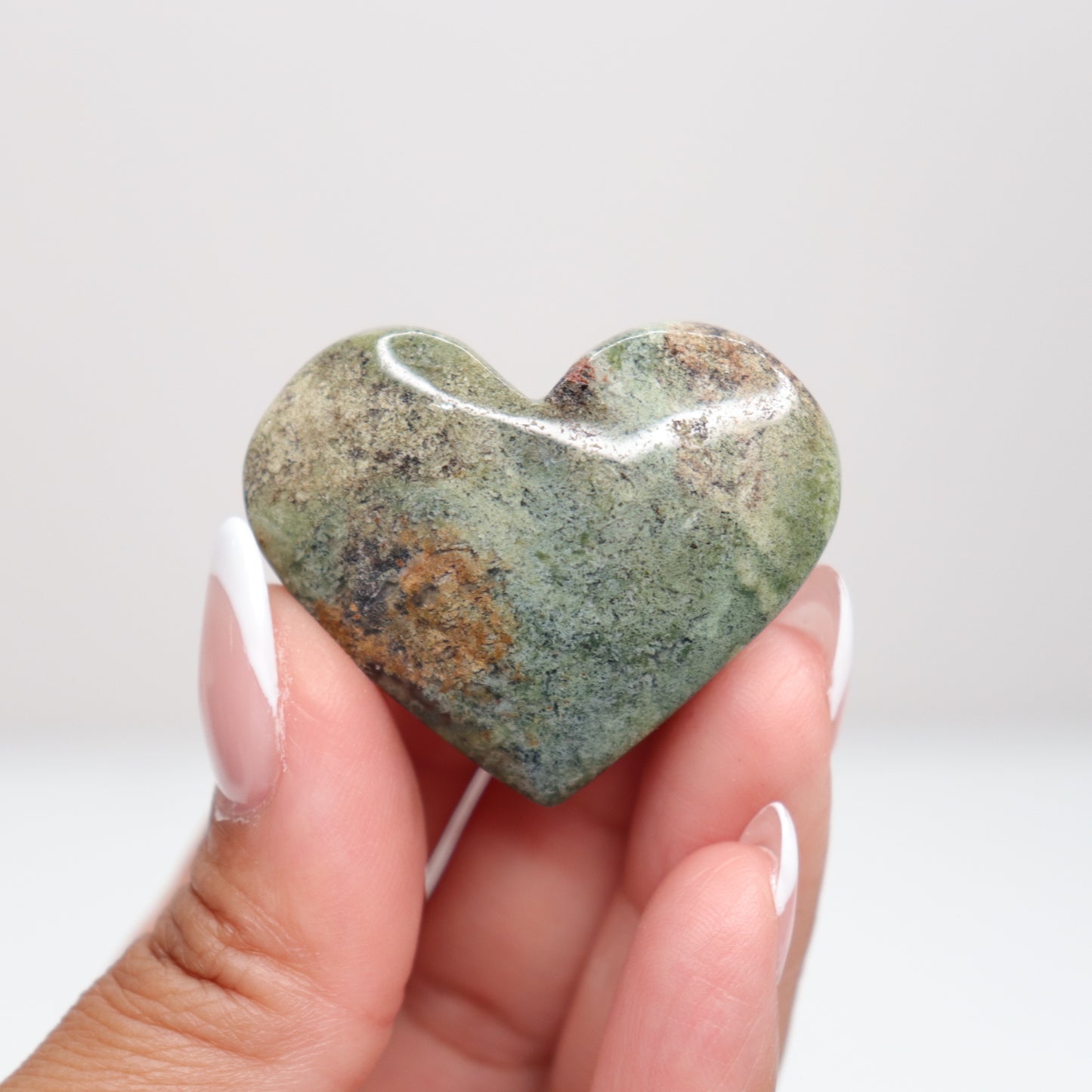 Moss Agate Heart | G