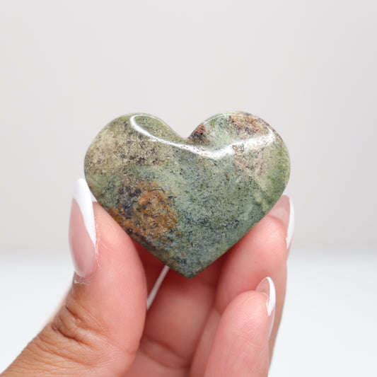 Moss Agate Heart | G