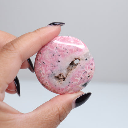 Rhodonite Flat Stone | FREE