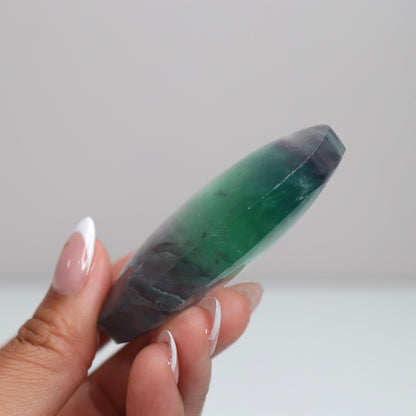 Fluorite Diamond Palm Stone 3