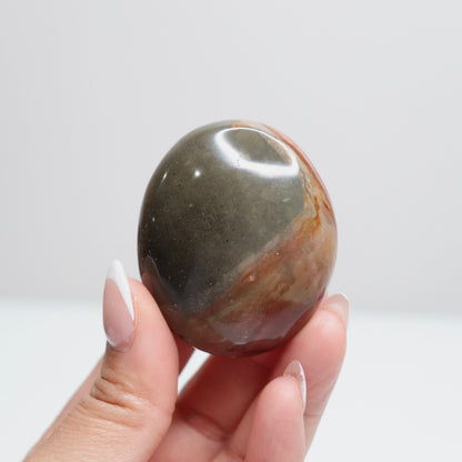 Polychrome Jasper Palm Stone | 11