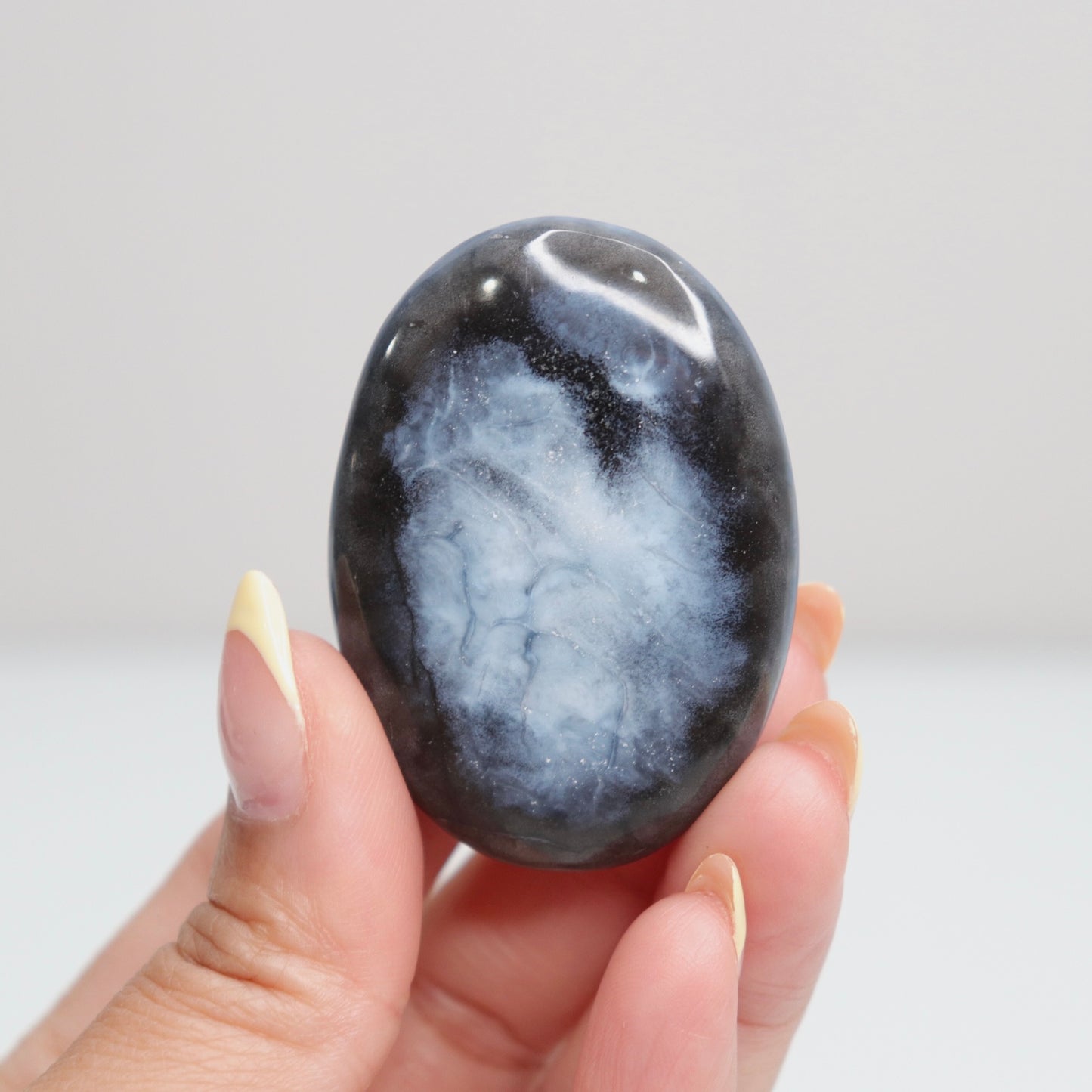 Blue Opal Palm Stone 1