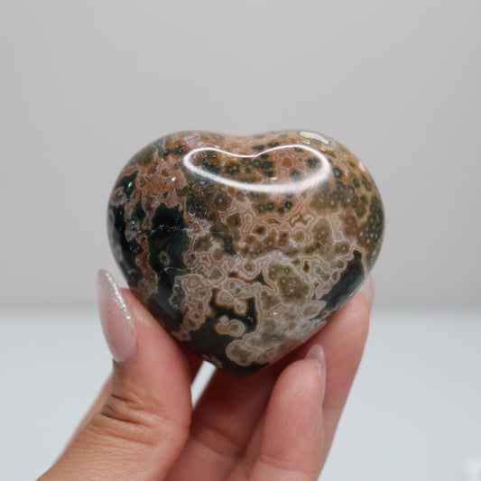 Ocean Jasper Heart  | F