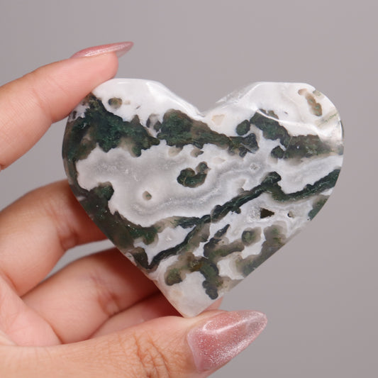 Moss Agate Heart | 29