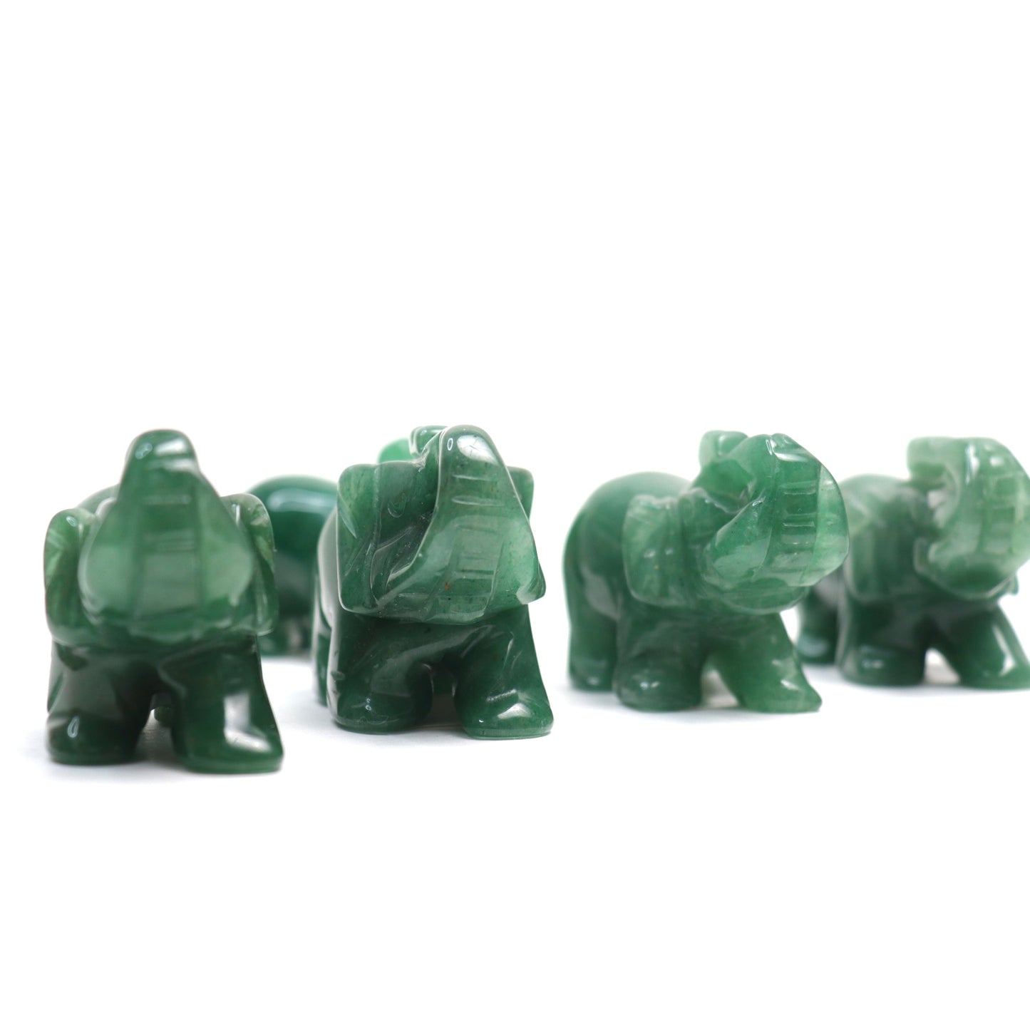 Green Aventurine Elephants | 2"