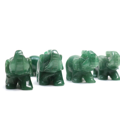 Green Aventurine Elephants | 2"
